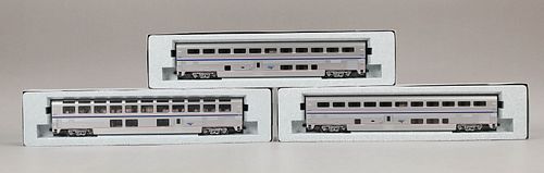 LOT OF 3 KATO AMTRAK SUPERLINER