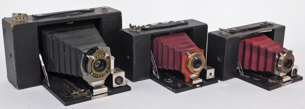 LOT OF 3 KODAK FOLDING BROWNIE