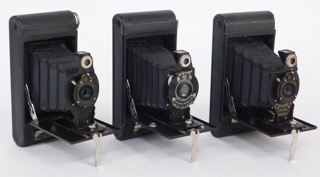 LOT OF 3 KODAK NO. 2 FOLDING