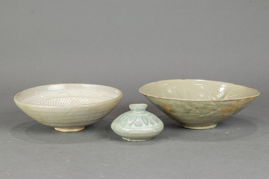 (LOT OF 3) KOREAN CELADON GLAZED