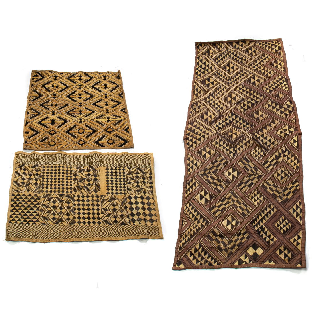 (LOT OF 3) KUBA CLOTHS (Lot of 3)