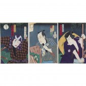 (LOT OF 3) KUNICHIKA WOODBLOCK