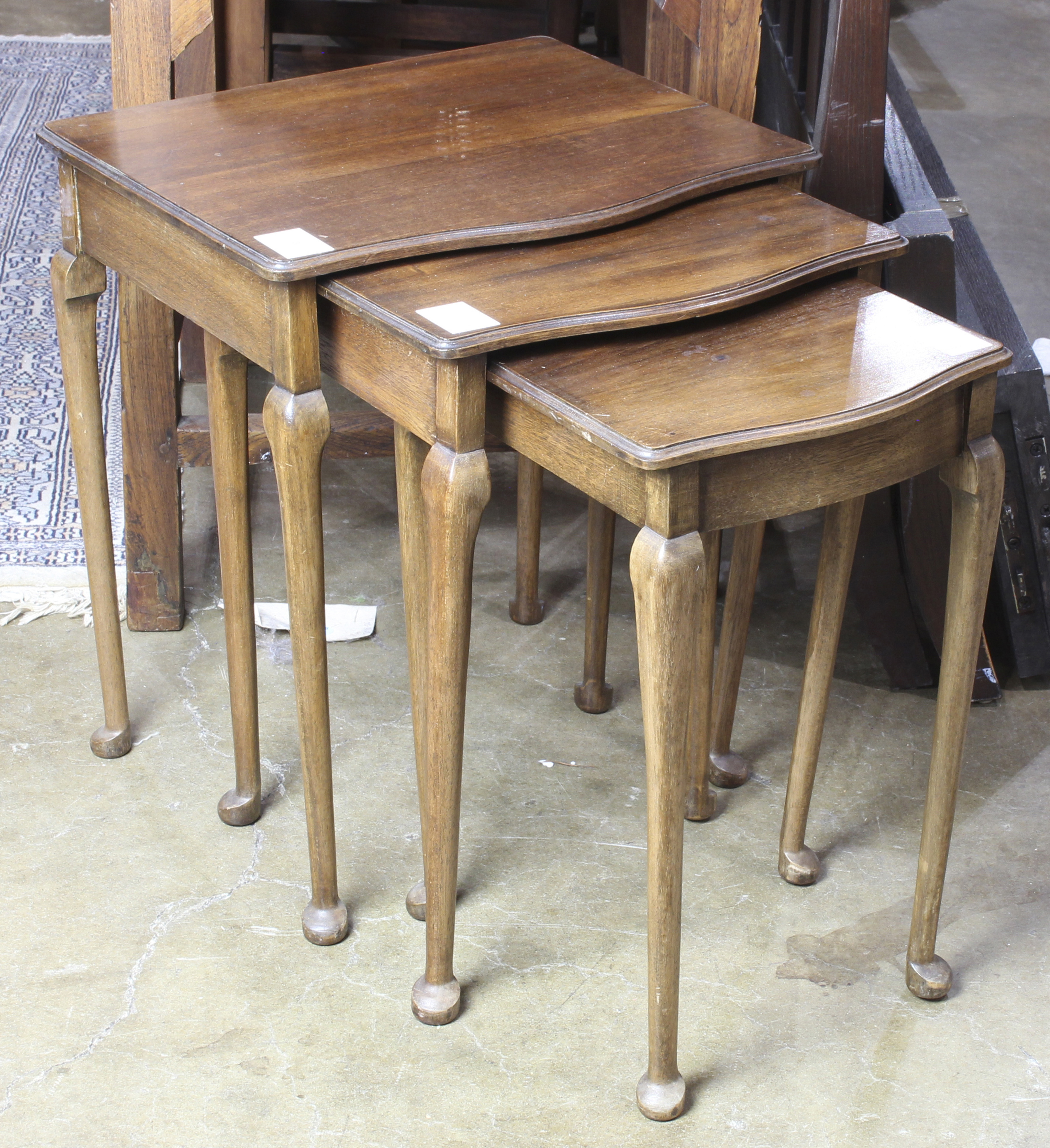 (LOT OF 3) MAHOGANY NESTING