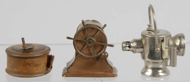 Lot of 3: Metal Figural Sewing Tape