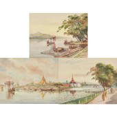 (LOT OF 3) MG TUN HLA (BURMESE
