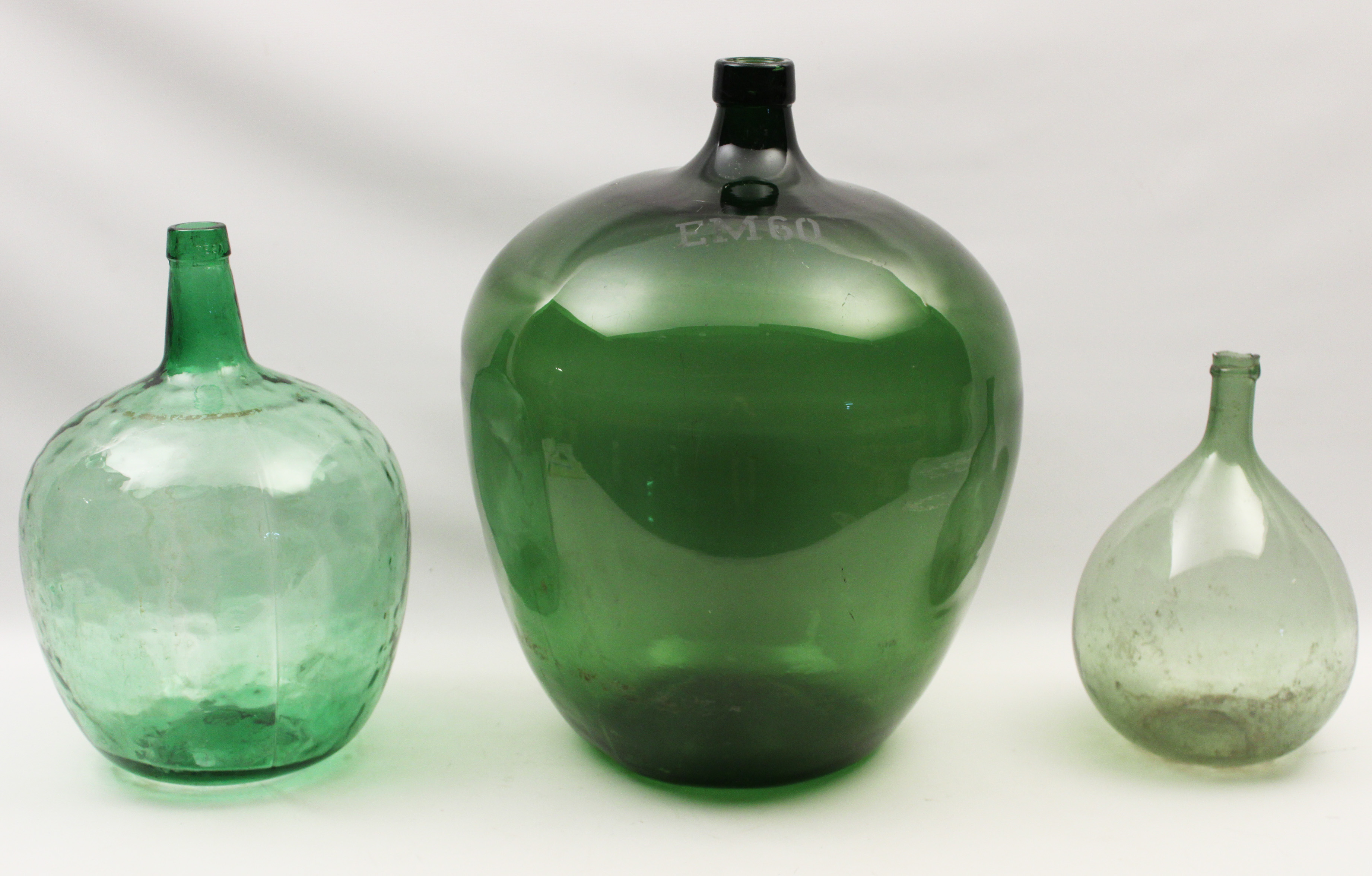 LOT OF 3 MISC. HANDBLOWN GLASS