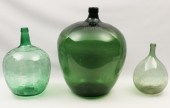 LOT OF 3 MISC. HANDBLOWN GLASS