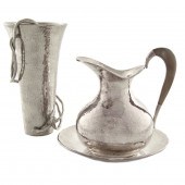 (LOT OF 3) MODERNIST HAMMERED
