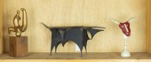 (LOT OF 3) MODERNIST SCULPTURE