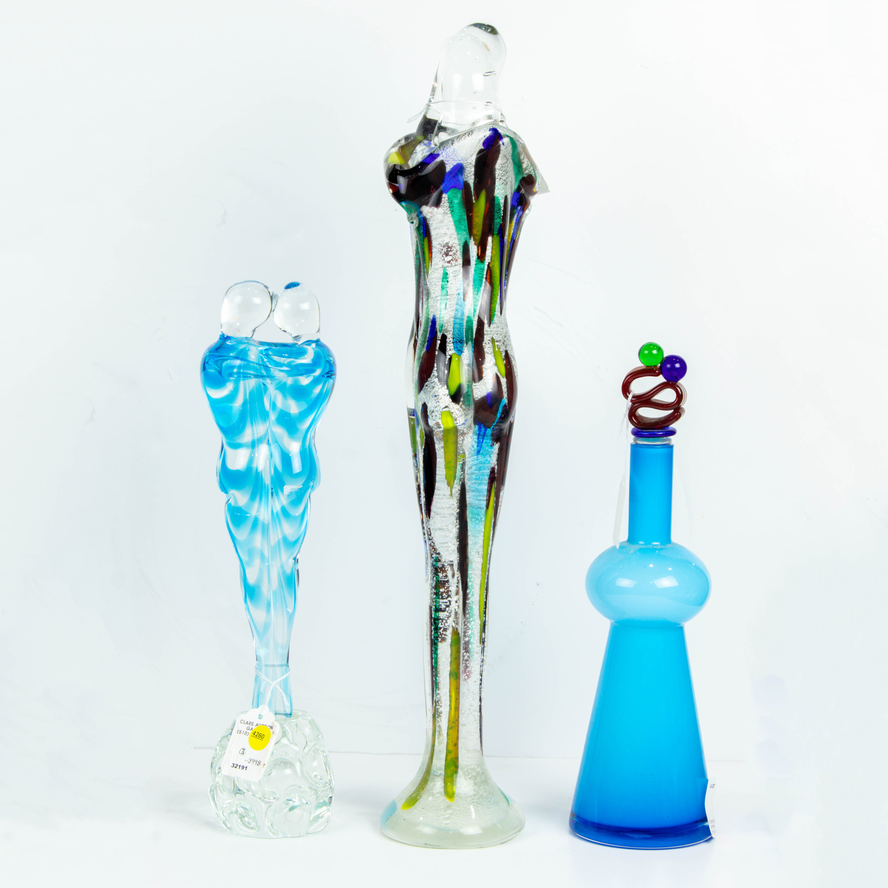 (LOT OF 3) MURANO GLASS FIGURAL