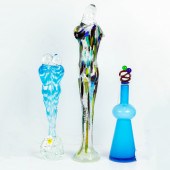 (LOT OF 3) MURANO GLASS FIGURA