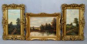 Lot of 3 oil paintings to incl