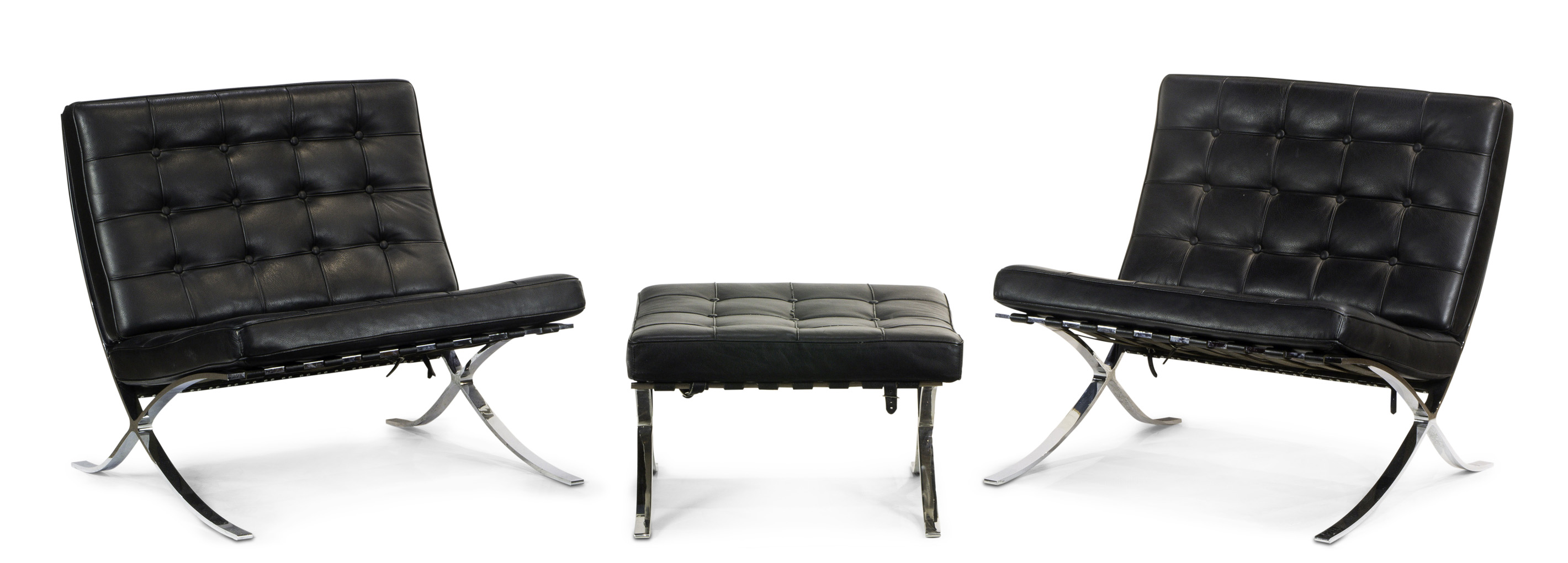(LOT OF 3) PAIR OF MIES VAN DER