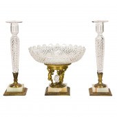 (LOT OF 3) PAIRPOINT CUT GLASS