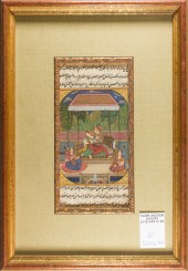 (LOT OF 3) PERISAN ILLUMINATED