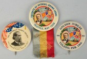 Lot of 3: Pinback Buttons. <br