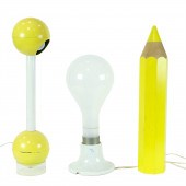 (LOT OF 3) POP ART LAMPS (lot