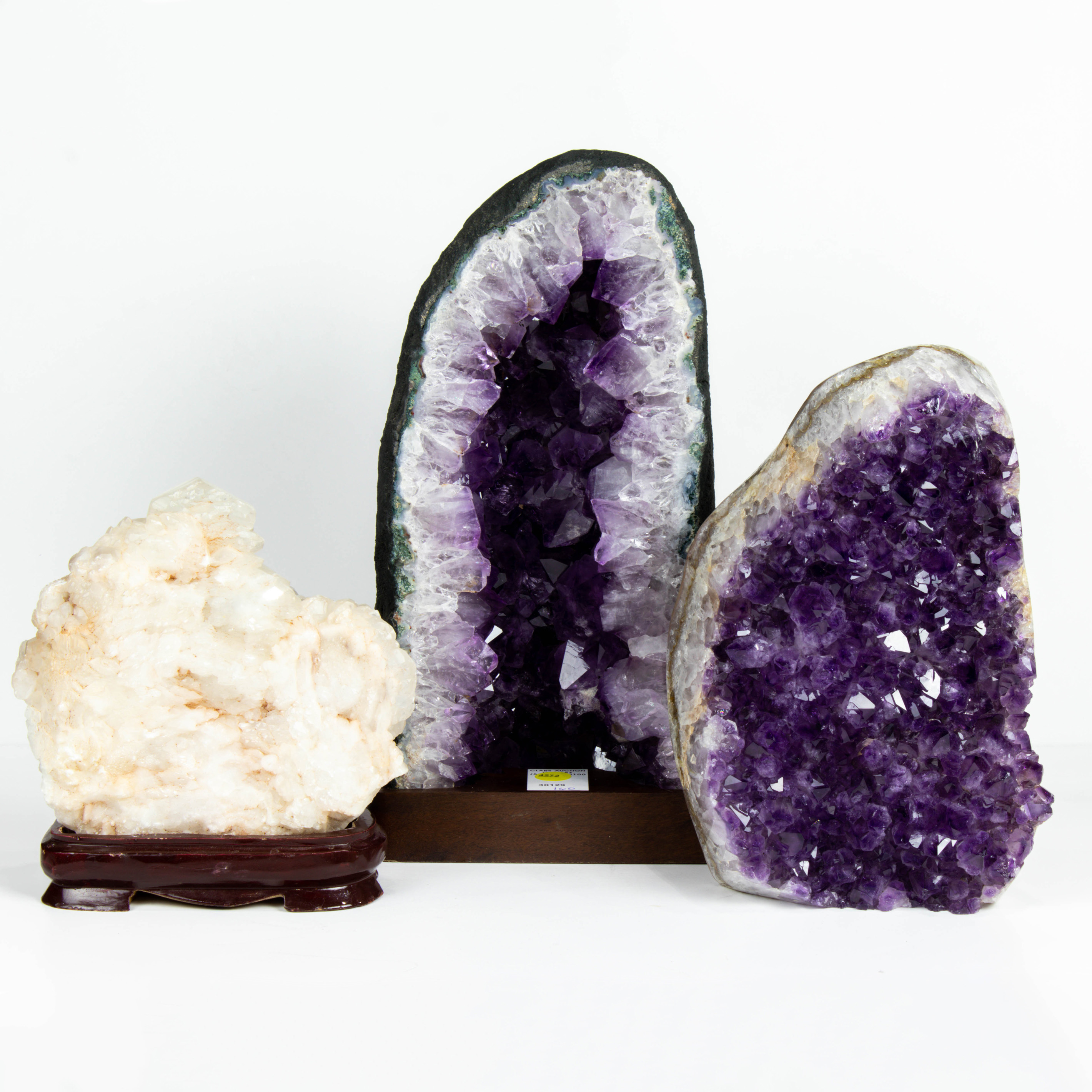 (LOT OF 3) QUARTZ MINERAL SPECIMENS