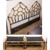 (LOT OF 3) RATTAN KING-SIZE HE