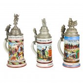 (LOT OF 3) REGIMENTAL PORCELAI