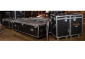 (LOT OF 3) ROAD CASES, LARGEST
