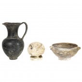 (LOT OF 3) ROMAN POTTERY VESSE