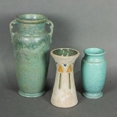(LOT OF 3) ROSEVILLE ART POTTE