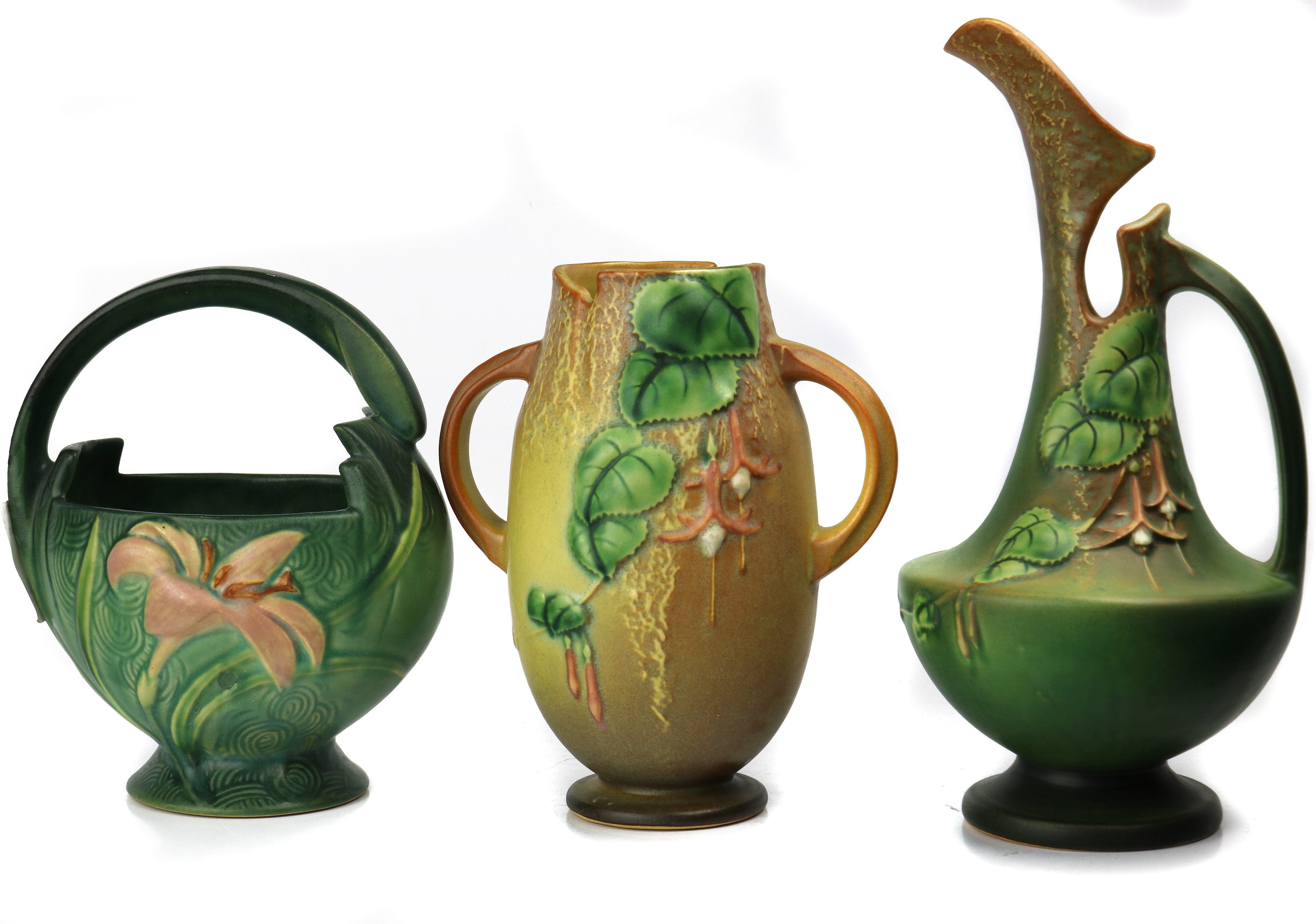 (LOT OF 3) ROSEVILLE VASES (lot