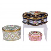 (LOT OF 3) SEVRES STYLE GILT B