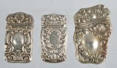 Lot of 3: Silver Match Safes.