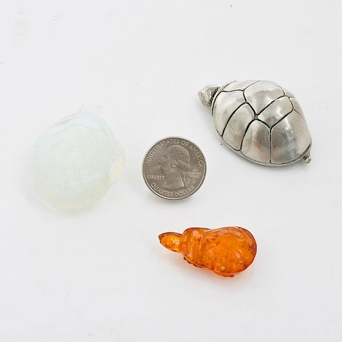 LOT OF 3 SMALL TURTLE