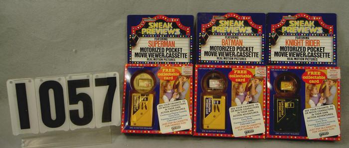 Lot of 3 Sneak previews sets, by