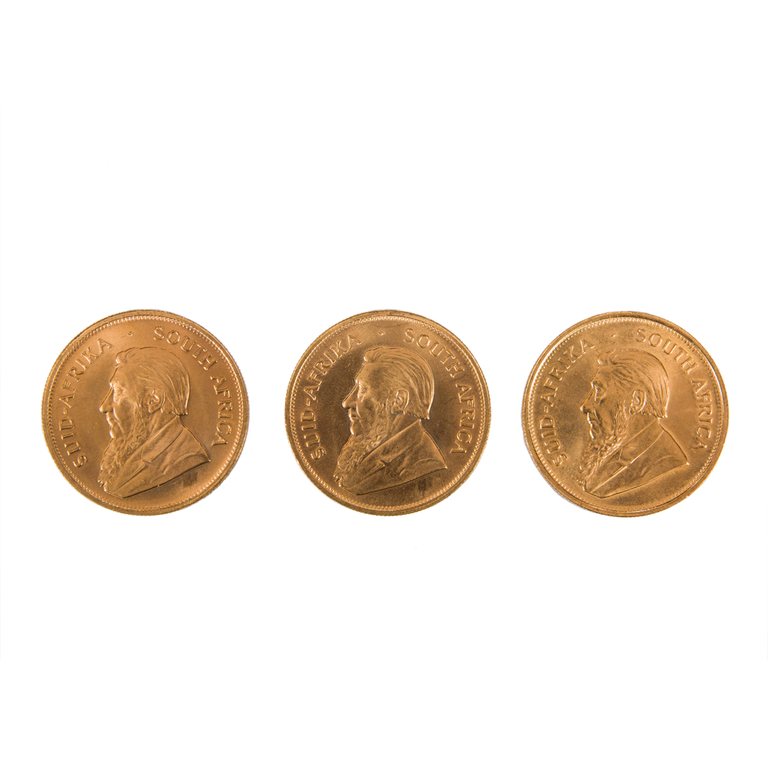 (LOT OF 3) SOUTH AFRICAN GOLD
