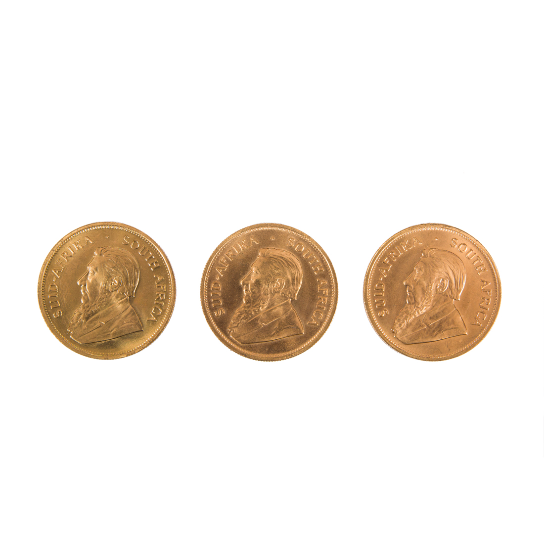 (LOT OF 3) SOUTH AFRICAN GOLD