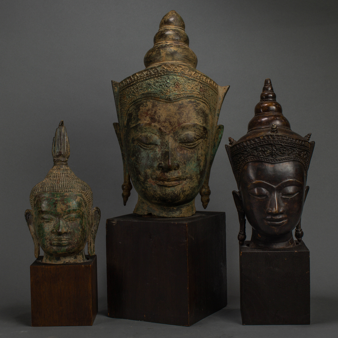 (LOT OF 3) SOUTHEAST ASIAN BRONZE