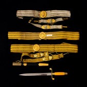 (LOT OF 3) SOVIET PARADE BELTS