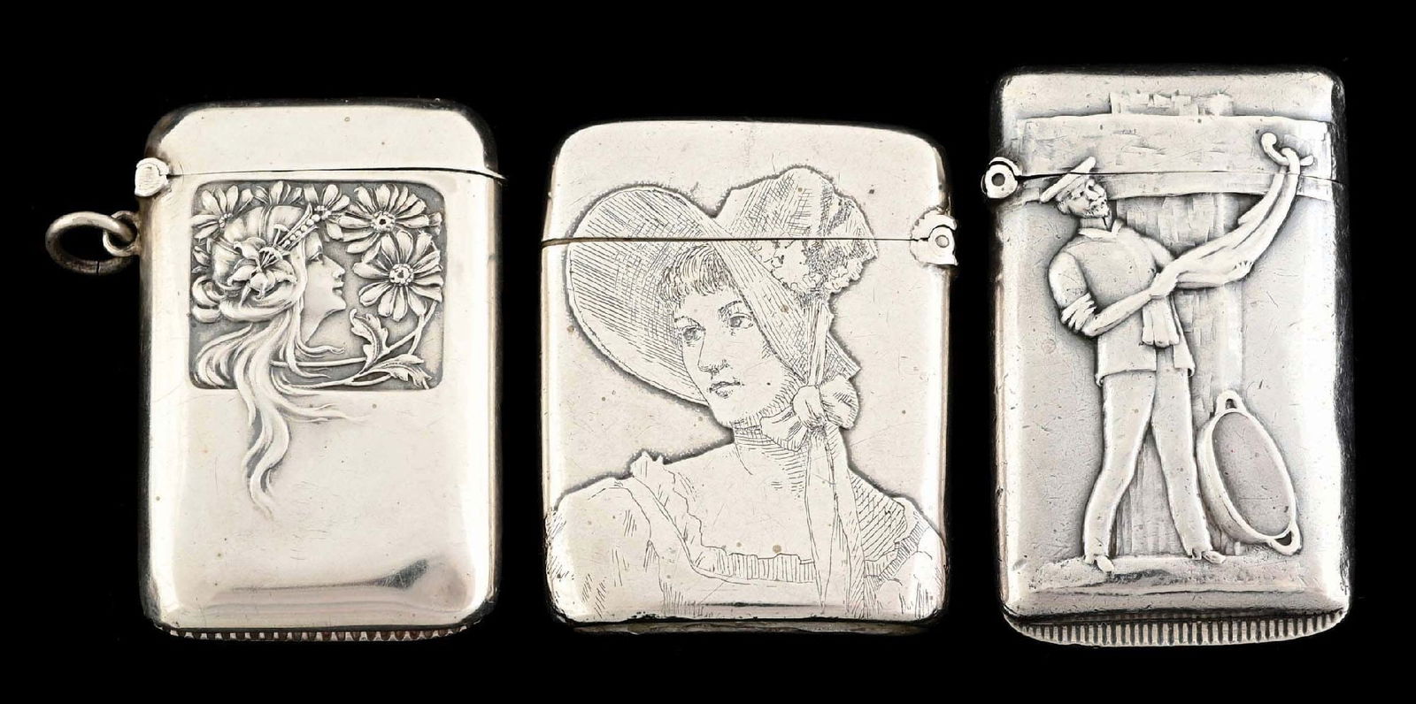 LOT OF 3: STERLING SILVER MATCH