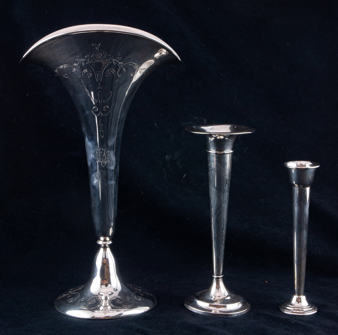 (LOT OF 3) STERLING WEIGHTED