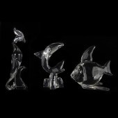 (LOT OF 3) STEUBEN GLASS ANIMA