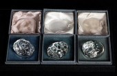 (LOT OF 3) STEUBEN GLASS HAND