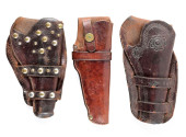 LOT OF 3: STUDDED, CARVED AND