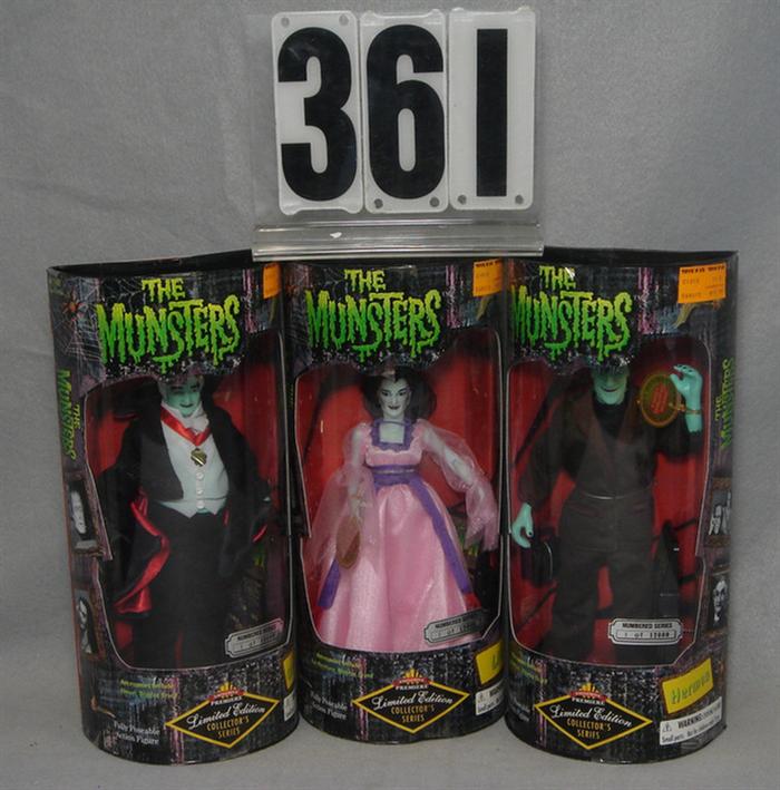 Lot of 3 The Munsters Dolls, mint