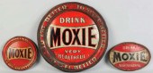 Lot of 3: Tin Early Moxie Sign