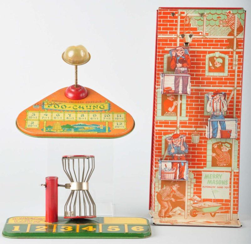 Lot of 3: Tin Litho Toys. 