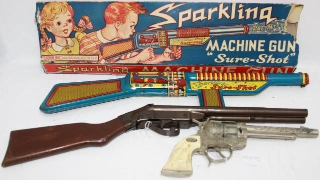 LOT OF 3 TOY GUNS. TO INCLUDE: GENE