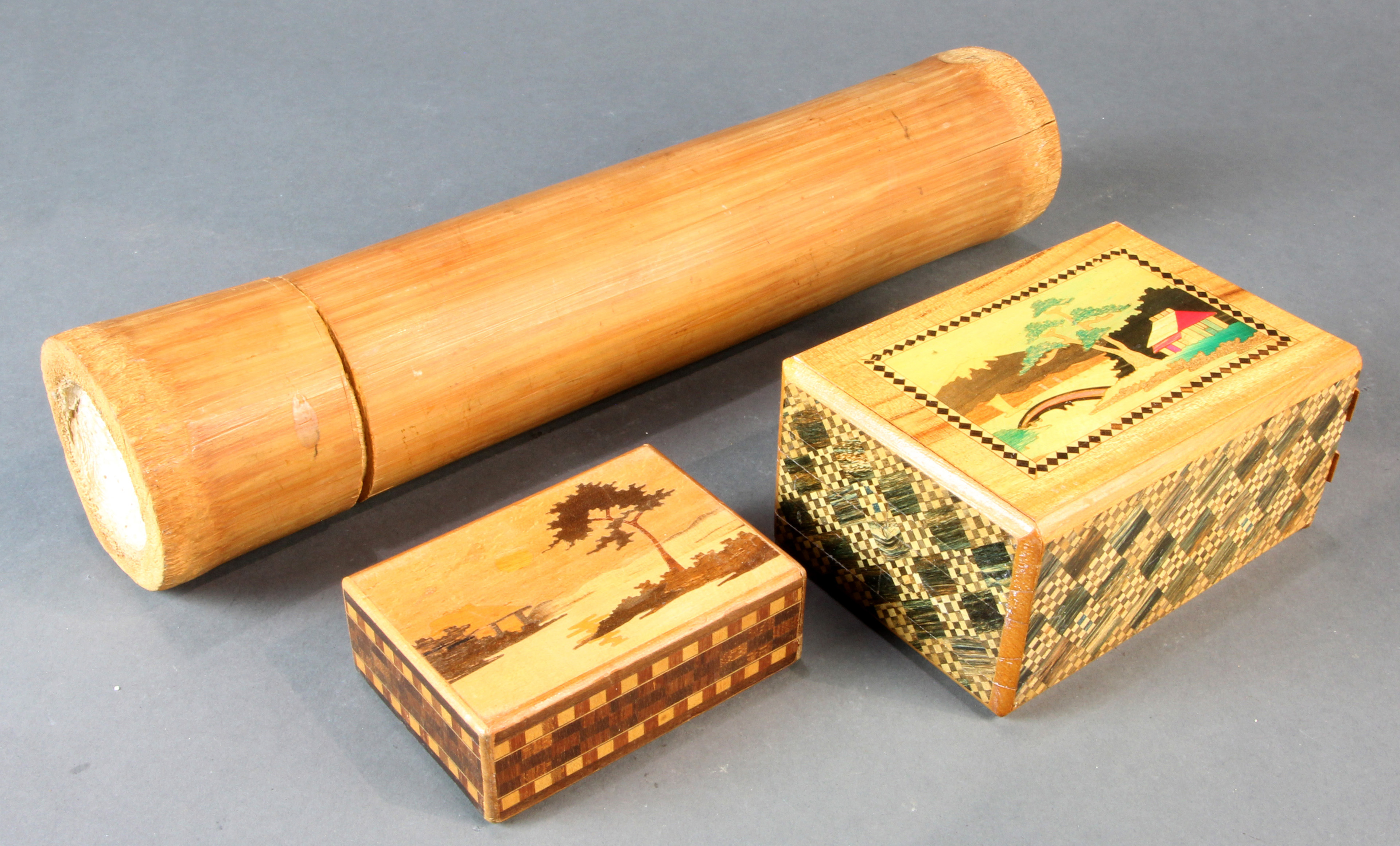 ( LOT OF 3) TWO JAPANESE WOOD