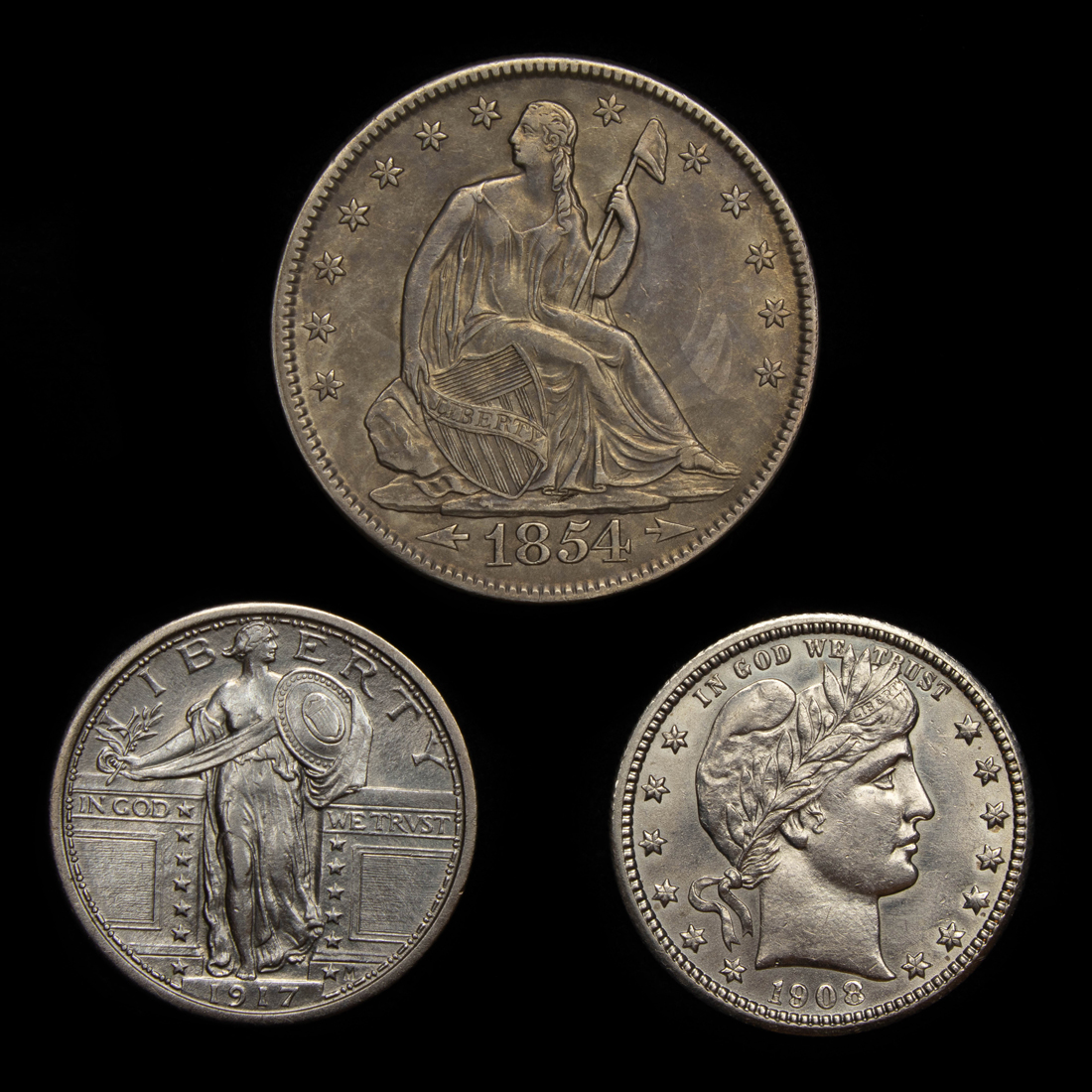 (LOT OF 3) US TYPE COINS: 1917 TYPE