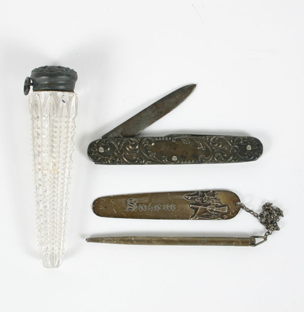 Lot of 3 Victorian sterling items