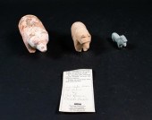 LOT OF 3 ZUNI FETISH FIGURES C