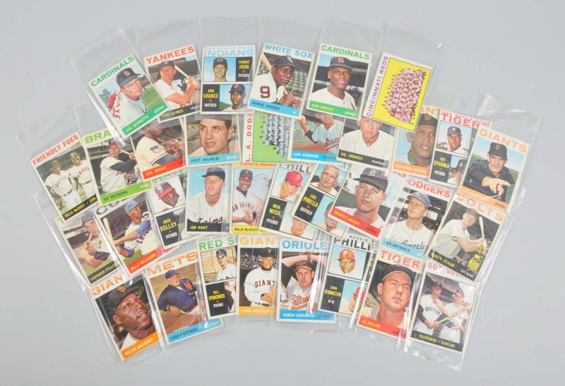 Lot of 34: Topps 1964 Baseball
